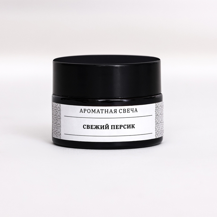 Свеча ароматическая в банке  Свеча ароматическая в банке "Свежий персик", соевый воск, 12 г