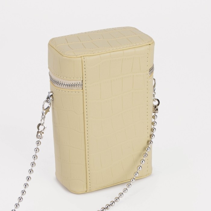 Сумка кросс-боди, отдел на молнии, длинный ремень, цвет тёмно-бежевый Сумка кросс-боди, отдел на молнии, длинный ремень, цвет тёмно-бежевый