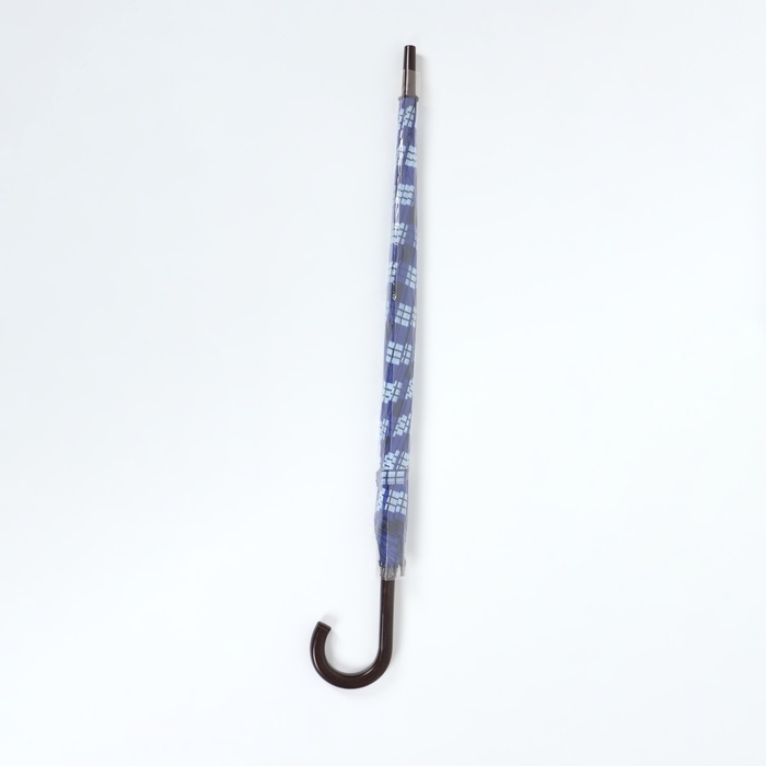 Зонт - трость полуавтоматический «Клетка», 10 спиц, R = 60/70 см, D = 140 см, цвет МИКС Зонт - трость полуавтоматический «Клетка», 10 спиц, R = 60/70 см, D = 140 см, цвет МИКС