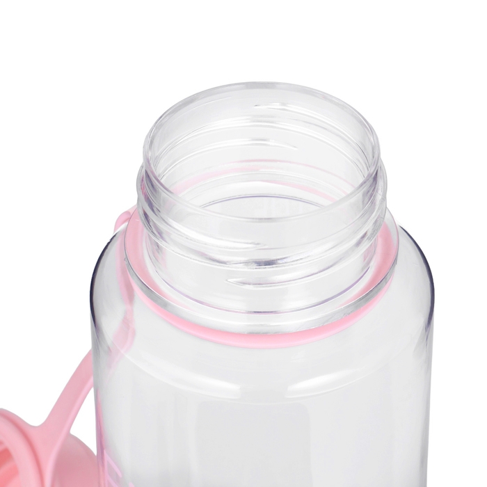 Бутылка для воды, 450 мл, с ситечком, 17.5 х 10.5 см, розовая Бутылка для воды, 450 мл, с ситечком, 17.5 х 10.5 см, розовая