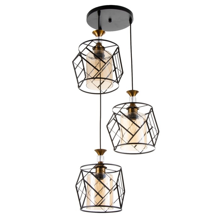 Светильник BayerLux Светильник BayerLux "Куара" 3хE27 40Вт черный 40х40х100 см