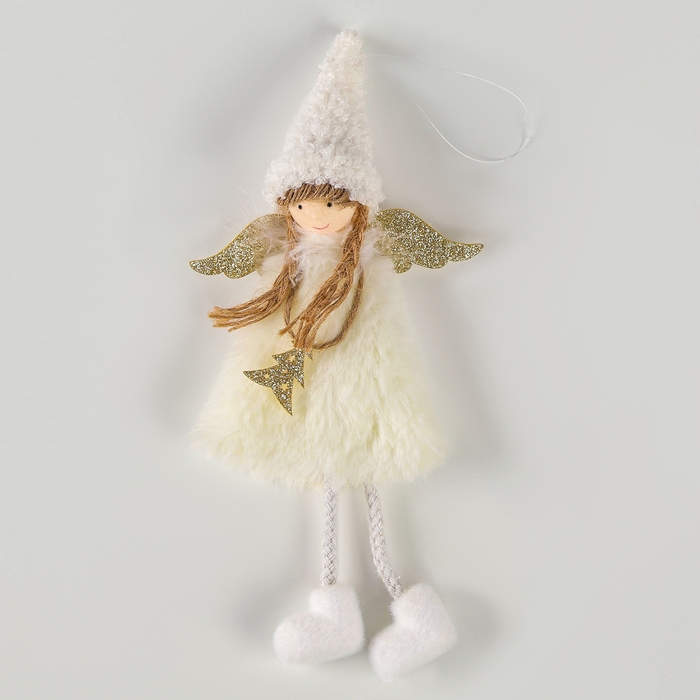 Новый год! Ёлочное украшение кукла «Фея», белая Новый год! Ёлочное украшение кукла «Фея», белая