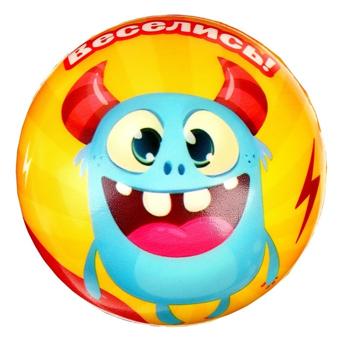 Мяч детский мягкий «Монстрики» 10 см , в шоубоксе Мяч детский мягкий «Монстрики» 10 см , в шоубоксе