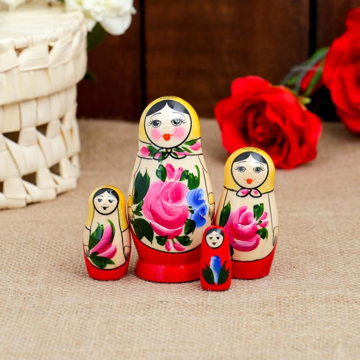 Матрешка  Матрешка "Семёновская", 4-х кукольная, высшая категория