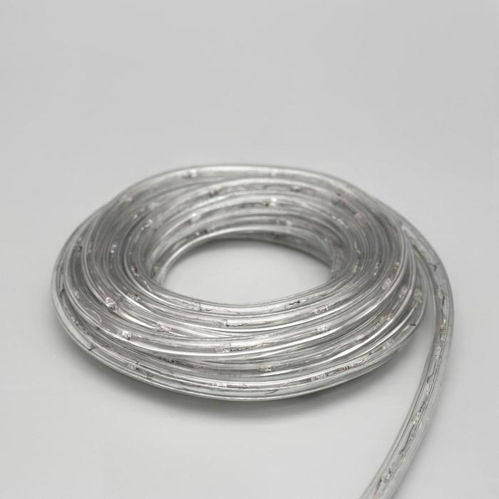 Световой шнур Luazon Lighting 10 мм, IP65, 5 м, 24 LED/м, 220 В, 8 режимов, свечение белое Световой шнур Luazon Lighting 10 мм, IP65, 5 м, 24 LED/м, 220 В, 8 режимов, свечение белое