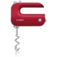 Миксер Bosch MFQ40303, ручной, 500 Вт, 5 скоростей, 2 насадки, красный