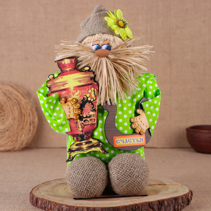 Оберег-домовой Оберег-домовой "Эксклюзив, с самоваром и подковой", микс