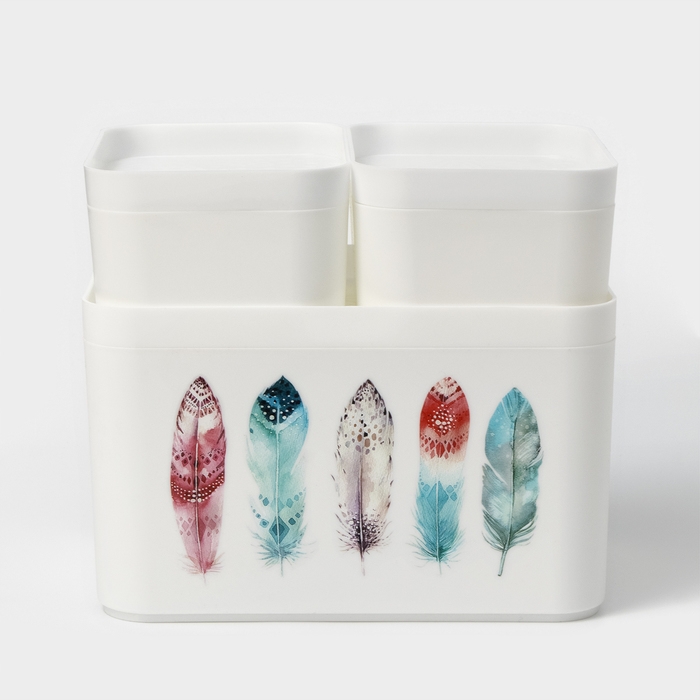 Набор органайзеров Serenity, цвет снежно-белый Набор органайзеров Serenity, цвет снежно-белый