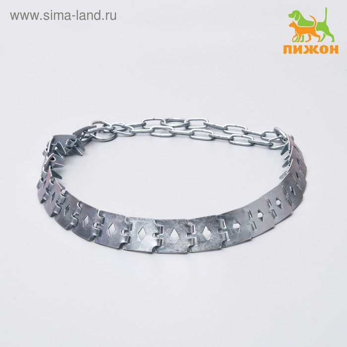 Ошейник строгий пластинчатый, цинк, 60 х 2,7 см Ошейник строгий пластинчатый, цинк, 60 х 2,7 см