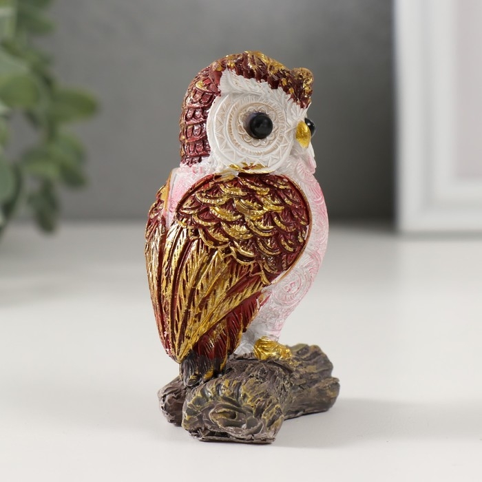 Сувенир полистоун Сувенир полистоун "Филин на ветке" МИКС 3,5х5х8 см