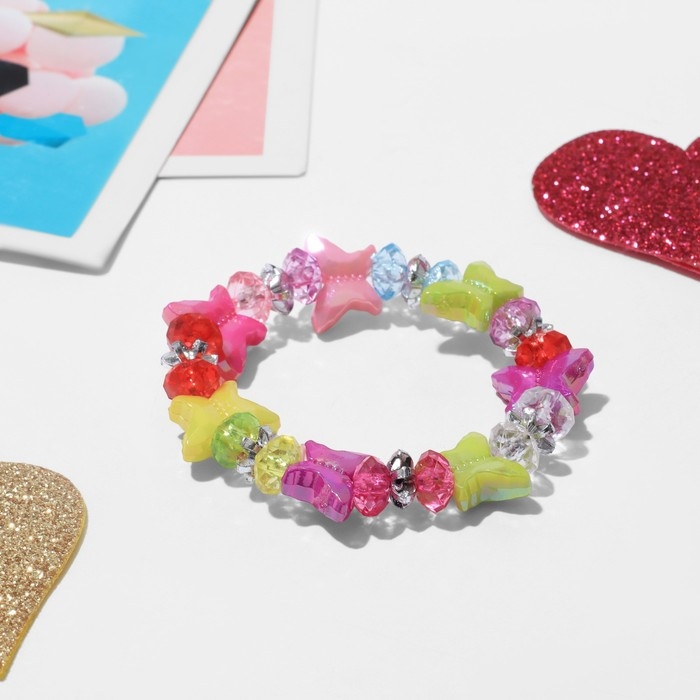 Браслет детский «Выбражулька» бабочки, цвет МИКС Браслет детский «Выбражулька» бабочки, цвет МИКС