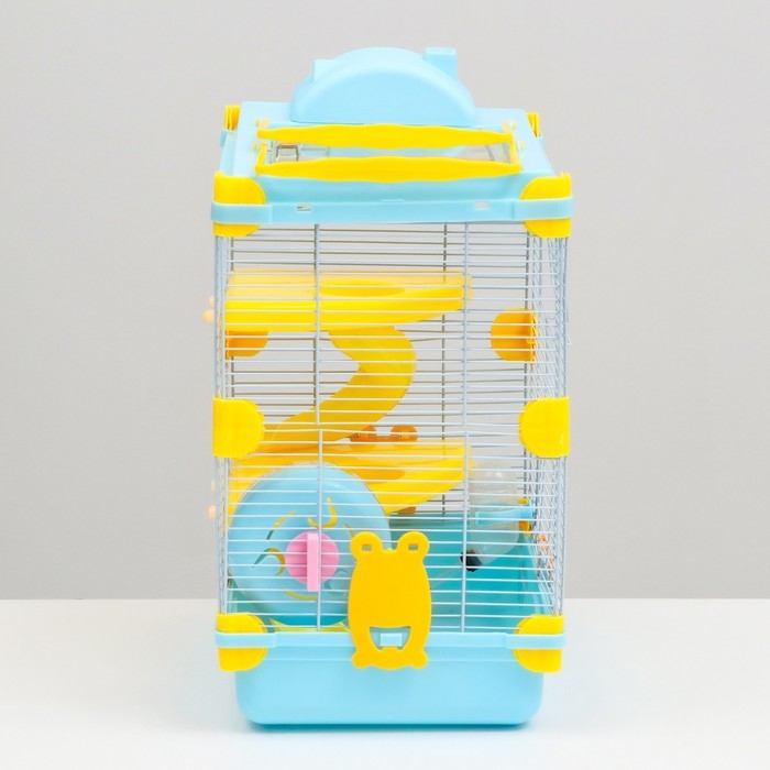 Клетка для грызунов Клетка для грызунов "Пижон", 31 х 24 х 46 см, голубая