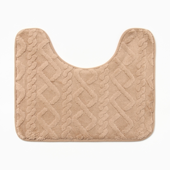 Коврик для ванной Этель Коврик для ванной Этель "Узор", цв. бежевый, 40х50 см