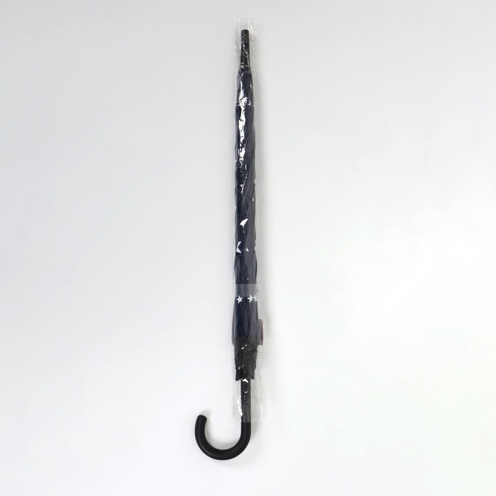 Зонт - трость полуавтоматический «Звезды», 8 спиц, R = 54/60 см, D = 120 см, цвет тёмно - синий Зонт - трость полуавтоматический «Звезды», 8 спиц, R = 54/60 см, D = 120 см, цвет тёмно - синий