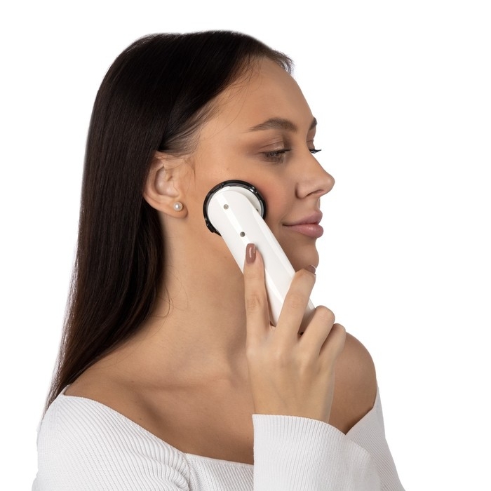 Массажёр для чистки лица LEM-03, ИК-подогрев, 3 скорости, АКБ, 500 мАч, от USB, белый Массажёр для чистки лица LEM-03, ИК-подогрев, 3 скорости, АКБ, 500 мАч, от USB, белый