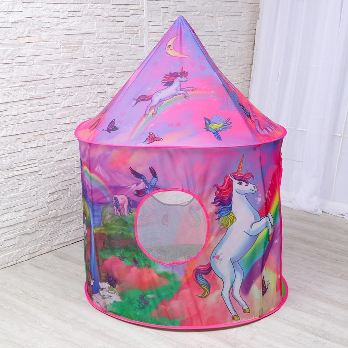 Палатка детская игровая «Единорог» 100х100х135 см Палатка детская игровая «Единорог» 100х100х135 см