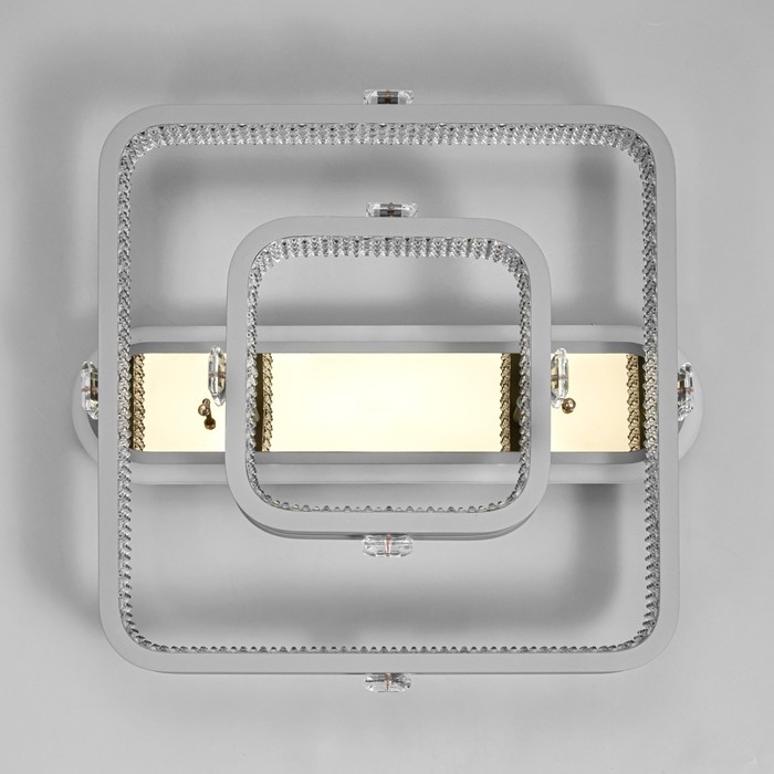 Люстра с ПДУ Люстра с ПДУ "Люминара" 2хLED 106Вт 3000-6000К RGB серый золотой 50х47х16см