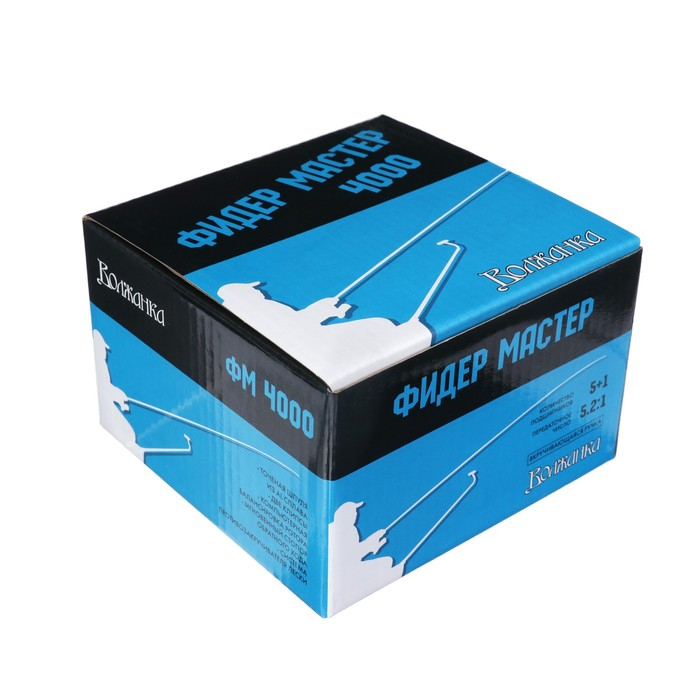 Катушка б/и Катушка б/и "Волжанка" Фидер Мастер 4000, 5+1 подшипник, 5.2:1