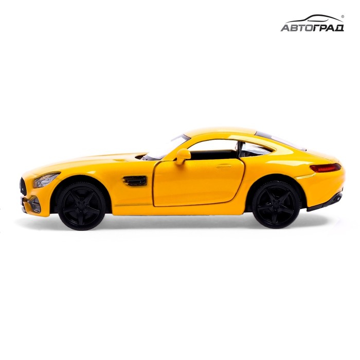Машина металлическая MERCEDES-AMG GT S, 1:32, открываются двери, инерция, цвет жёлтый Машина металлическая MERCEDES-AMG GT S, 1:32, открываются двери, инерция, цвет жёлтый