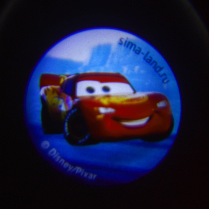 Проектор-брелок «Тачки», свет, цвет красный Проектор-брелок «Тачки», свет, цвет красный