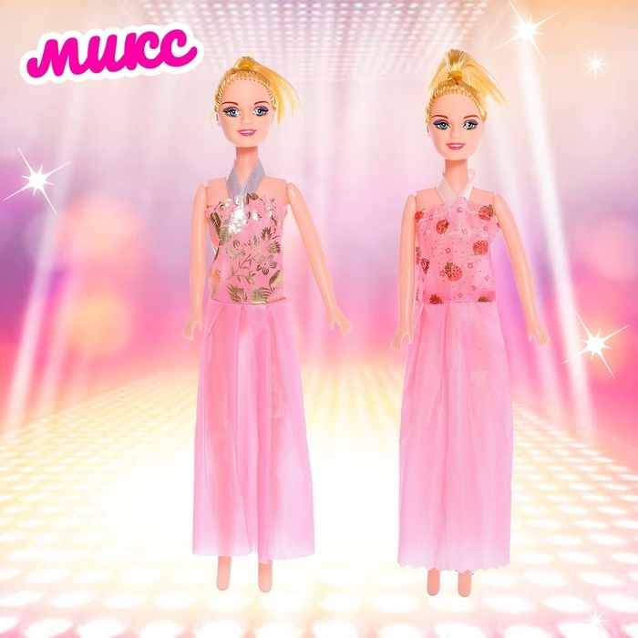 Кукла-модель «Модница» в платье, МИКС