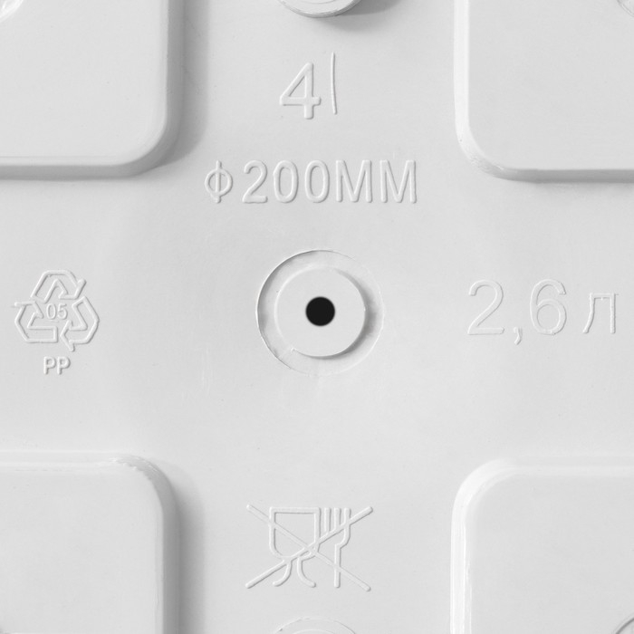 Горшок для цветов с поддоном «Сильвер ЭКО», 2.6 л, d=20 см, светло-серый Горшок для цветов с поддоном «Сильвер ЭКО», 2.6 л, d=20 см, светло-серый