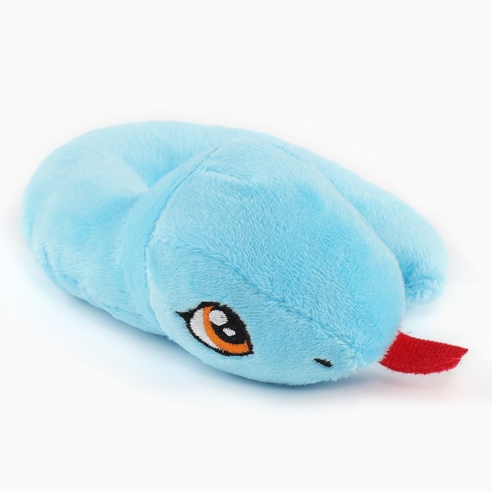 Новый год! Мягкая игрушка «Змейка маленькая», 12 см, голубая Новый год! Мягкая игрушка «Змейка маленькая», 12 см, голубая