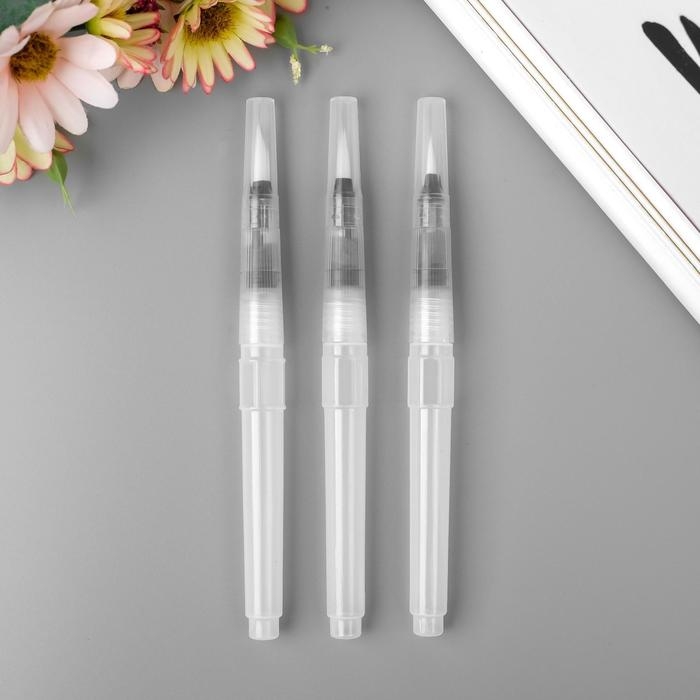 Набор кистей для туши и краски набор 3 шт размер 1,2 см, 1,5 см, 1,8 см 15,5х2 см Набор кистей для туши и краски набор 3 шт размер 1,2 см, 1,5 см, 1,8 см 15,5х2 см