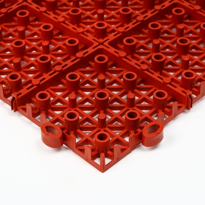 Модульное покрытие, 30 × 30 × 1,1 см, пластик, терракотовый, 1 шт. Модульное покрытие, 30 × 30 × 1,1 см, пластик, терракотовый, 1 шт.