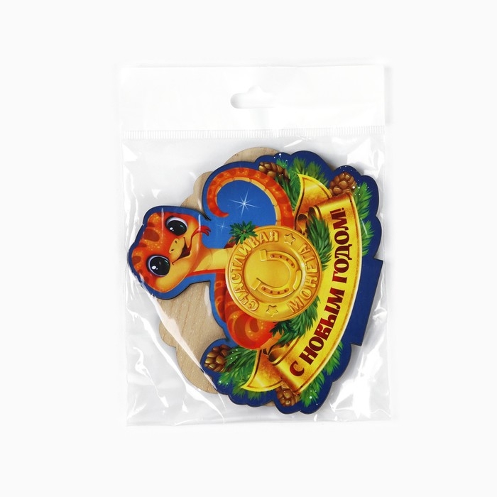 Оберег новогодний на подставке «С Новым годом», монетка, 10 х 8,1 см. Оберег новогодний на подставке «С Новым годом», монетка, 10 х 8,1 см.