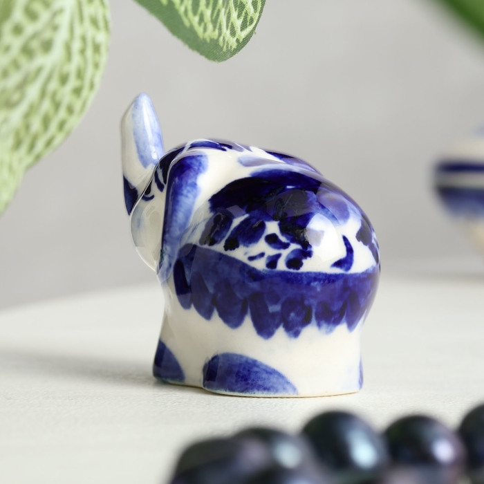Сувенир «Слон», малый, гжель Сувенир «Слон», малый, гжель