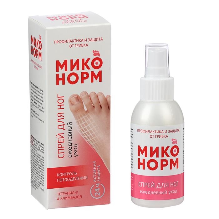 Спрей для ног противогрибковый Миконорм, 100 мл Спрей для ног противогрибковый Миконорм, 100 мл