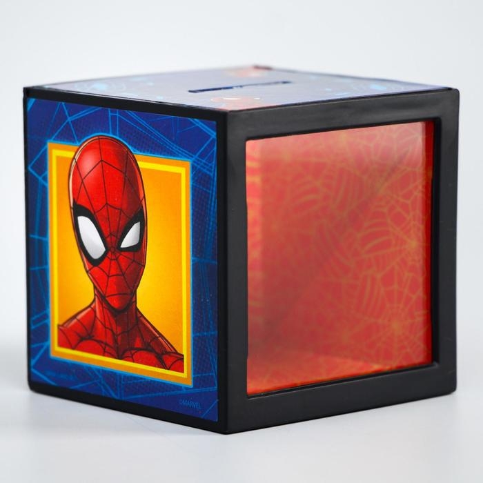 Копилка с фокусом, 7 х 7 см Копилка с фокусом, 7 х 7 см "Спайдер-мен", Человек-паук