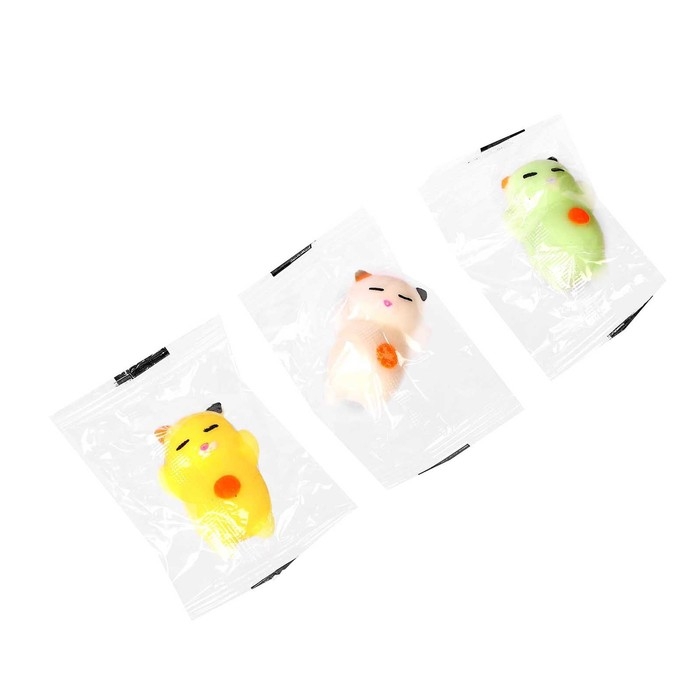 Антистресс сквиш мялка «Котики», в банке,цвета МИКС Антистресс сквиш мялка «Котики», в банке,цвета МИКС