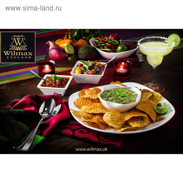 Тарелка фарфоровая обеденная Wilmax Ilona, d=24,5 см, цвет белый Тарелка фарфоровая обеденная Wilmax Ilona, d=24,5 см, цвет белый