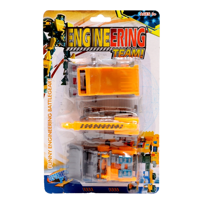 Набор роботов «Стройботы», трансформируются, 3 штуки