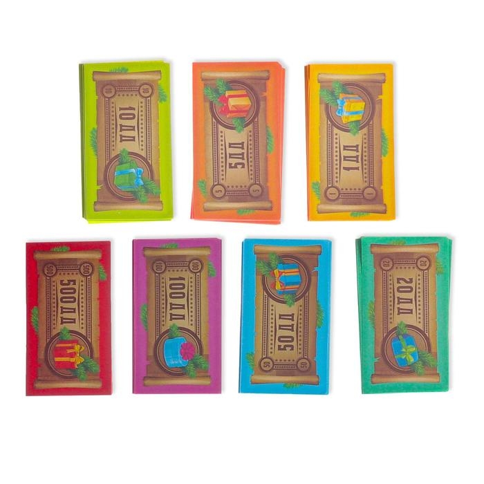 Новогодняя настольная игра «Новый год: MONEY POLYS. Фабрика Деда Мороза», 60 карт, 44 фигурки, 6 фишек, 2 кубика, 10+ Новогодняя настольная игра «Новый год: MONEY POLYS. Фабрика Деда Мороза», 60 карт, 44 фигурки, 6 фишек, 2 кубика, 10+