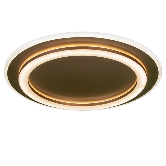 Люстра с ПДУ "Ринго" 2хLED 112Вт 3000-6000К золото 50х50х5 см BayerLux