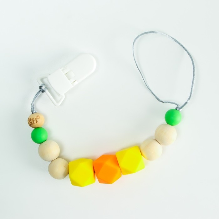 Держатель для соски - пустышки «Краски лета», силиконовый, виды МИКС