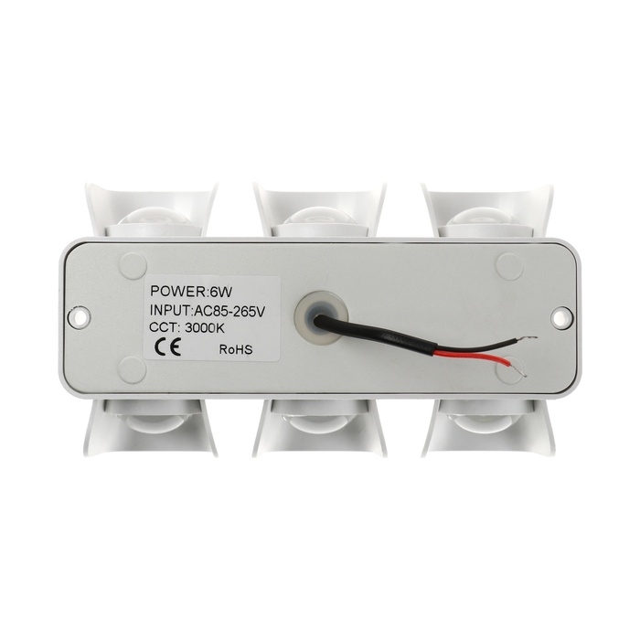 Светильник фасадный «Элегант», FSD-042, 6 Вт, 3000К, 3 луча, IP65, 220 В, пластик, белый Светильник фасадный «Элегант», FSD-042, 6 Вт, 3000К, 3 луча, IP65, 220 В, пластик, белый