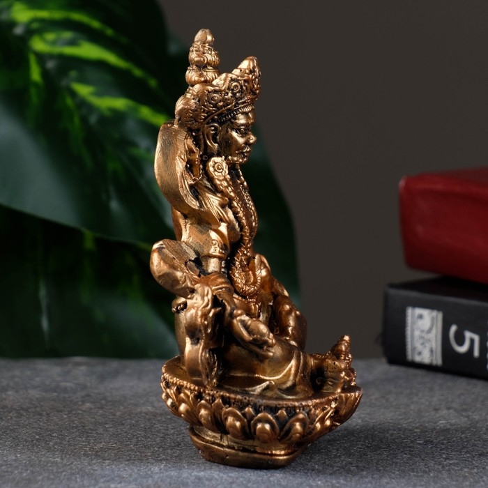 Фигура Фигура "Кубер-бог богатства" бронза, 11х7х6см