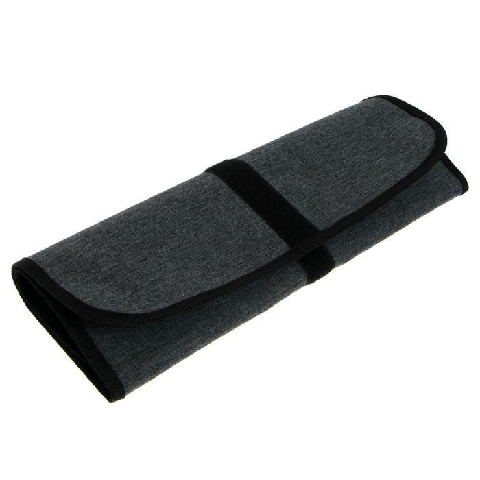 Пенал-скрутка мягкий 330 х 480 мм, на липучке, на 26 предметов, ПНШ-2 Пенал-скрутка мягкий 330 х 480 мм, на липучке, на 26 предметов, ПНШ-2 "Графит"