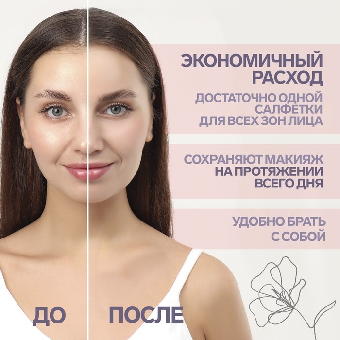 Матирующие салфетки «Девушка с кофе», 100 шт Матирующие салфетки «Девушка с кофе», 100 шт