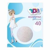 Колготки детские ЭРА Виола 40 den, цвет белый, 6-8 лет