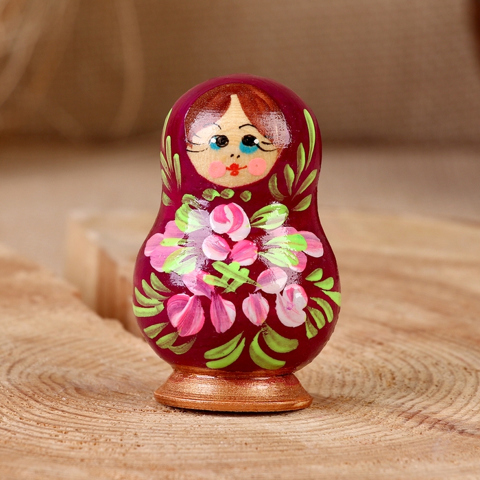 Магнит  Магнит "Матрёшка", 6х4 см, ручная роспись, микс