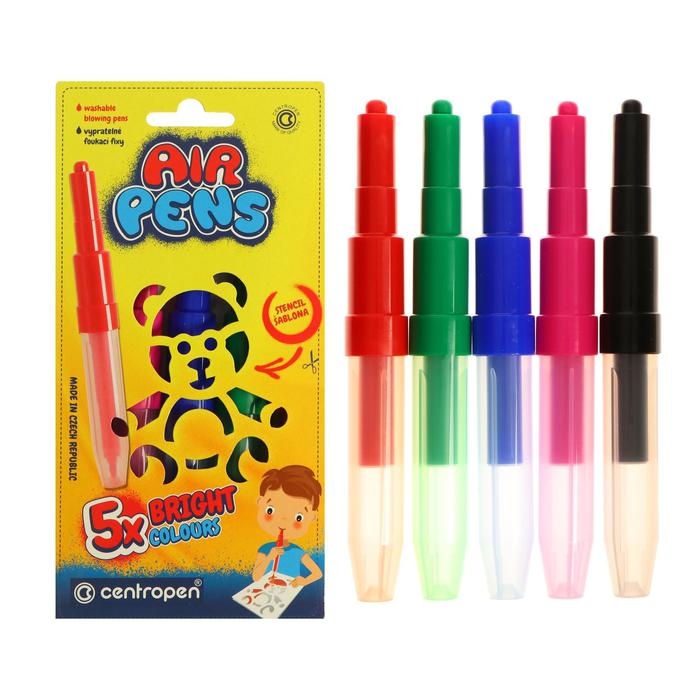 Фломастеры - блопены 5 цветов Centropen 1500/05 AirPens Bright Colours Фломастеры - блопены 5 цветов Centropen 1500/05 AirPens Bright Colours