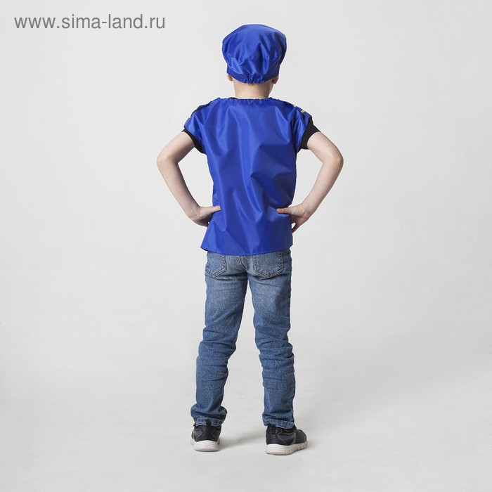 Карнавальный костюм  Карнавальный костюм "Пилот самолёта", фуражка, жилет, 4-6 лет, рост 110-122 см