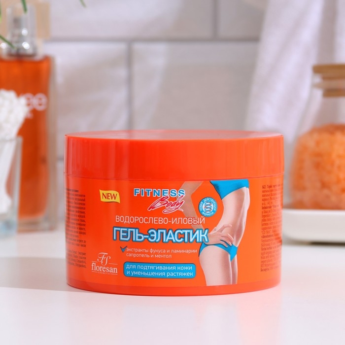 Водорослево-иловый гель эластик Fitness body для подтягивания кожи и уменьшения растяжек, 500 мл Водорослево-иловый гель эластик Fitness body для подтягивания кожи и уменьшения растяжек, 500 мл