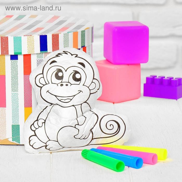 Игрушка-раскраска «Обезьянка»(без маркеров) в пакете