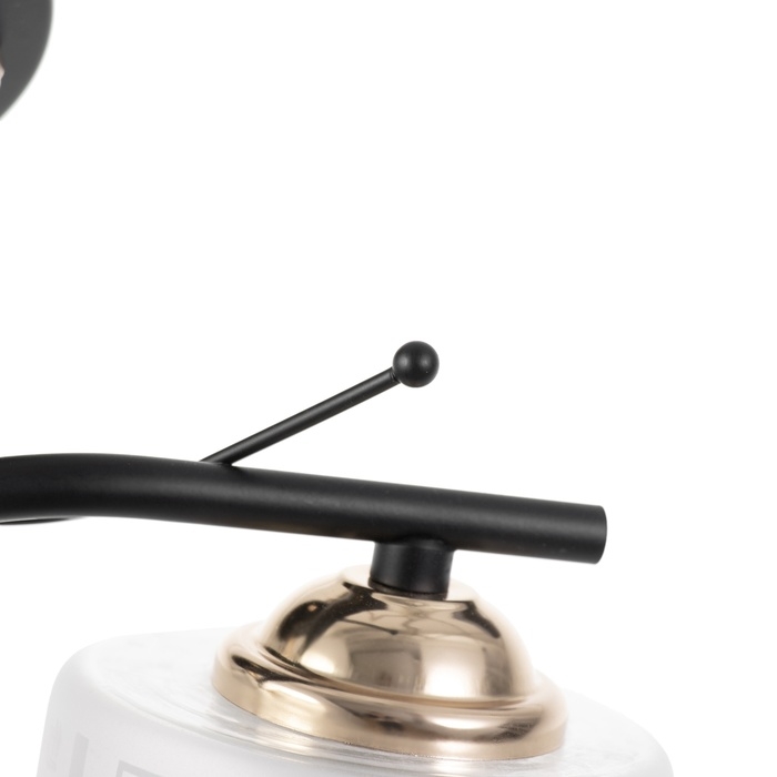 Люстра Люстра "Ассела" 2хЕ27 40Вт черно-золотой 46х20х27 см